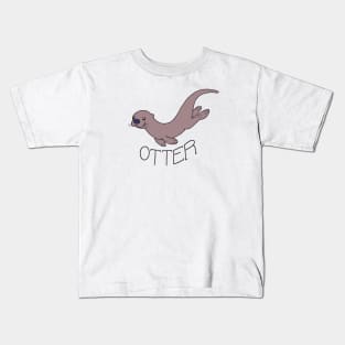 Cute River Otter Kids T-Shirt